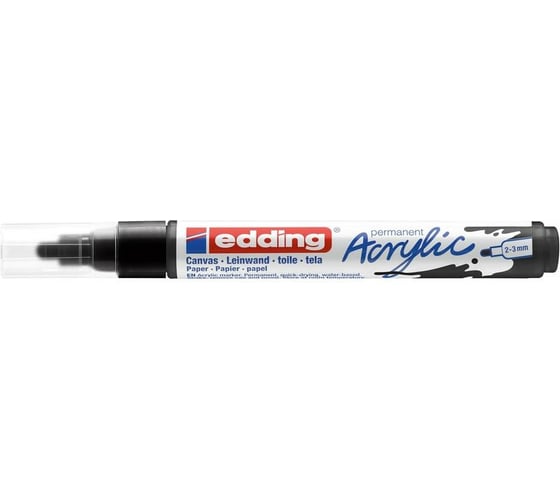 Акриловый маркер Edding 5100 черный, 2-3 мм 1327816