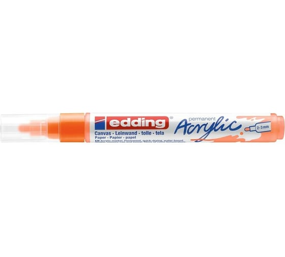 Акриловый маркер Edding 5100 неоновый оранжевый, 2-3 мм 1327839