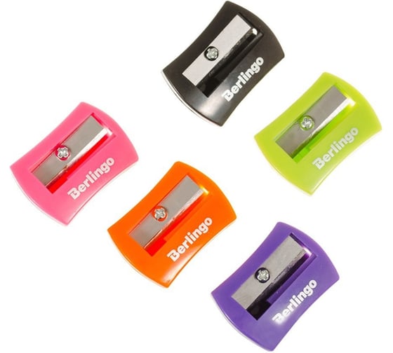 Набор точилок пластиковых Berlingo City Style, 48 шт, 1 отверстие, цвет ассорти BBp_15022