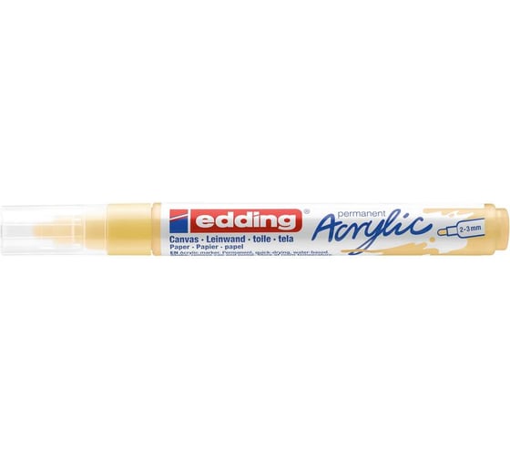 Акриловый маркер Edding 5100 пастельный желтый, 2-3 мм 1327834