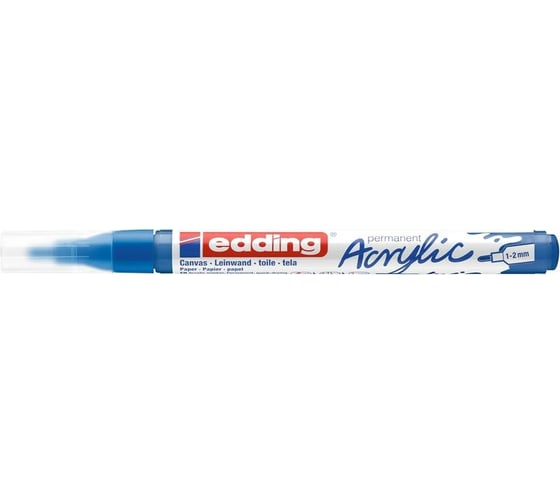 Акриловый маркер Edding 5300 синий, 1-2 мм 1327804