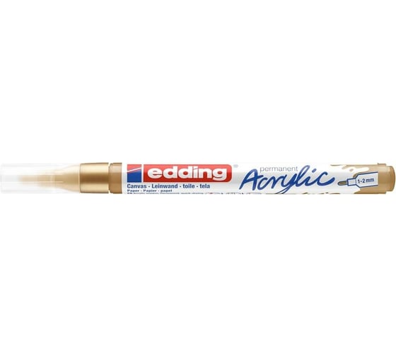 Акриловый маркер Edding 5300 золотистый, 1-2 мм 1327797