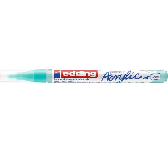Акриловый маркер Edding 5300 бирюзовый, 1-2 мм 1327803