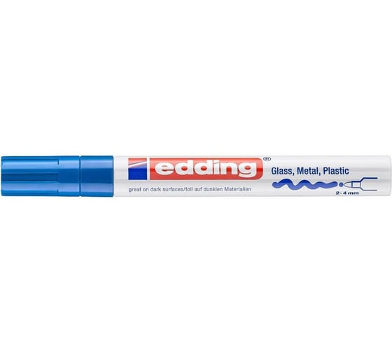 Маркер Edding 750/3 CR синий, 2-4 мм 1183447