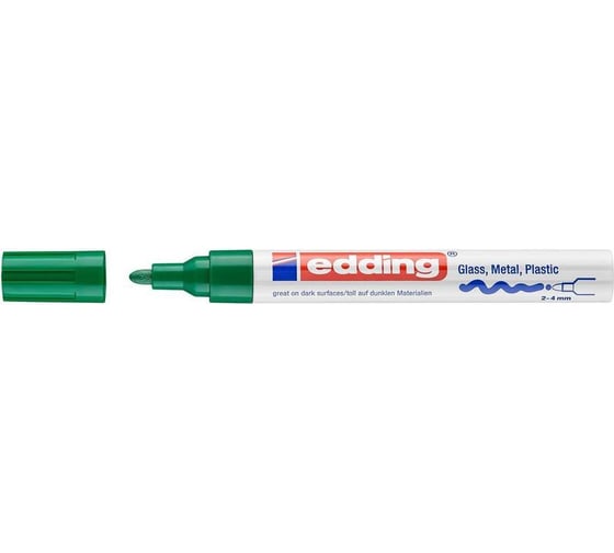 Маркер Edding 750/4 CR зеленый, 2-4 мм 1183450