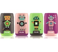Ластик-точилка Milan Compact Happy Bots в ассортименте 1092377
