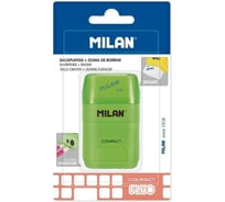 Ластик-точилка Milan Compact Fluo в ассортименте блистер 973183