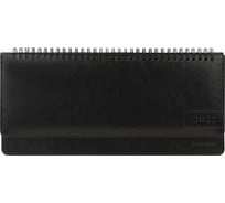 Датированный планинг BRAUBERG Imperial 2022 305х140 мм, под кожу, черный 112721