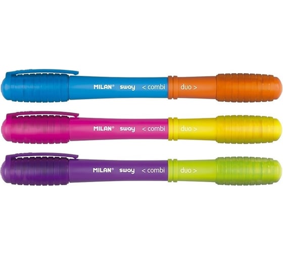 Шариковая ручка Milan Sway Mix Cambio 6 цветов, 1 мм, 3 штуки в наборе 973945