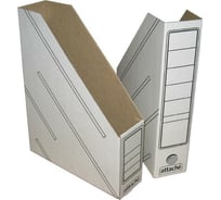 Вертикальный накопитель Attache картонный, белый, ширина 75 мм, 2 шт. 731839