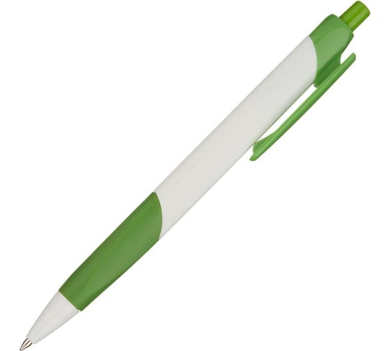Автоматическая шариковая ручка Attache Symbol синяя, белый/зеленый корпус, 0.5 мм, 12 шт. 1044161 1