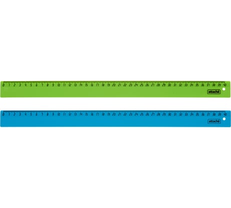 Линейка Attache 40 см, пластиковая, 2 шт. 744213