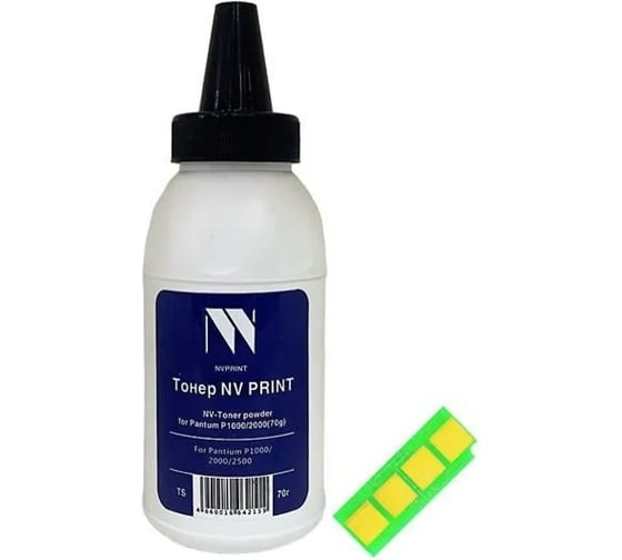 Заправочный комплект NV Print NVP для Pantum PC-212EV P2203/P2502/M6502/M6552 (тонер 70 г+ чип многоразовый) совместимый NV-ZKPC-212EV