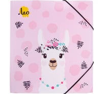 Папка Лео 5 шт., на резинке, A4, LRF-06, 450 мкм, 35 мм, песок, Учись 01-Лама 679185