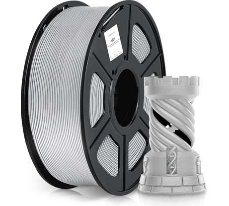 Пластик CS-3D-ABS-1KG-SILVER ABS/1.75мм/1кг/386м/серебристый Cactus 2061738