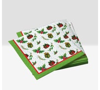 Салфетки бумажные трехслойные Новогодний микс-1, 33x33 см, 20шт ND Play 314047