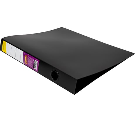 Папка с кольцами INFORMAT А4 2 кольца 700 мкм 40 мм черный пластик NP50-40Bk