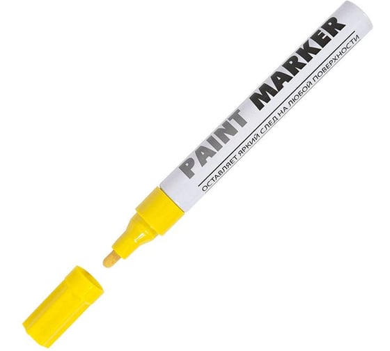 Маркер-краска INFORMAT PAINT PROFESSIONAL 4 мм желтый круглый нитро-основа KRR04Y* 1