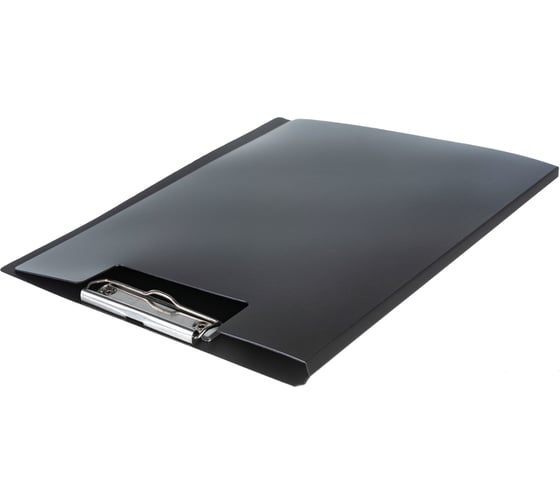 Вертикальный планшет INFORMAT А4 пластик двусторонний PVC черный с крышкой NM3310