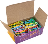 Скрепки INFORMAT ассорти винил 100 шт 33 мм SC33-100K 16896085