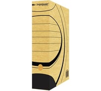 Разобранный архивный короб INFORMAT 260х320х75 мм А4 серый микрогофрокартон RB0075N