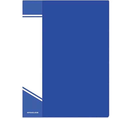 Папка INFORMAT с файлами А4 20 файлов синий пластик 500 мкм карман NP0145-20B