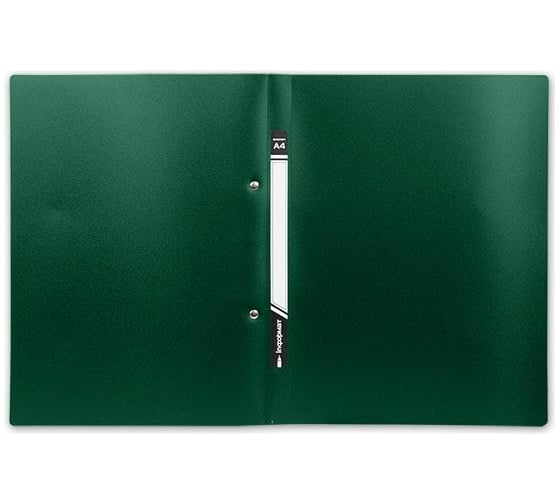 Папка с прижимами INFORMAT А4 1 прижим зеленый пластик 550 мкм NP1055G