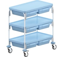 Внутрибольничная тележка для перевозки медикаментов, перевязочных материалов и других медицинских изделий дезар ТБ-01-КРОНТ по ТУ 9451-006-11769436-2003, в варианте исполнения 3/6 60612