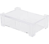 Подставка для визиток DELI E7621 103x68x34 мм прозрачный 430729