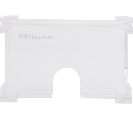 Подставка для визиток DELI E7621 103x68x34 мм прозрачный 430729