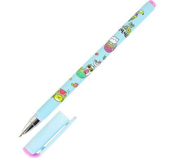 Масляная ручка LOREX Slim Soft ILLEGALLY CUTE.CAT-MERMAID 0,50 мм синий LXOPSS-IC4
