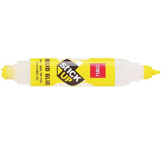 Клей жидкий DELI EA21310 35 мл корпус желтый прозрачный с двумя аппликаторами Stick UP 1082476