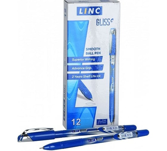 Шариковая ручка Linc GLISS 0,7 мм синий 1210F/blue