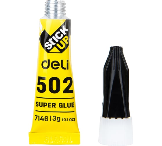 Клей универсальный DELI Super E7146 3 г прозрачный блистер 382518