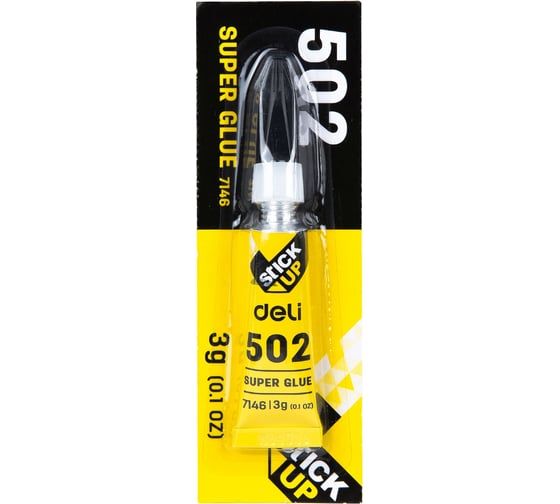 Клей универсальный DELI Super E7146 3 г прозрачный блистер 382518
