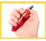 Лента корректирующая DELI 71561RED 6 м х 5 мм красный корпус белый 1835403 3
