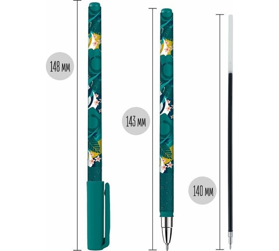Масляная ручка LOREX Slim Soft Grip SHINE LIKE A FLOWER 0,50 мм LXOPSSG-SF1