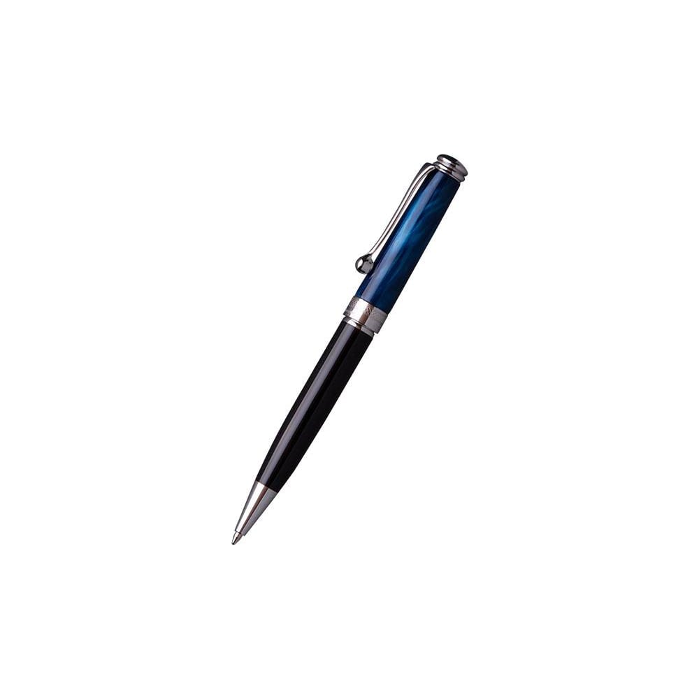 Шариковая ручка  RIMINI цвет корпуса: синий акрил картонный .