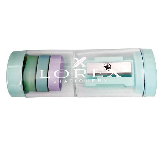 Точилка-тубус LOREX MULTI COTTON CLOUD с ластиком LXSRMU-CC