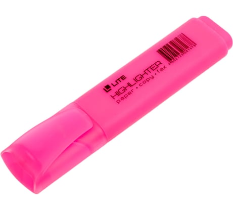 Текстовый маркер LITE классический 1-5 мм розовый скошенный FML01P