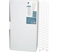 Пружина для переплета LITE 6 мм белый пластик А4 100 шт SPR-PLAS/06W