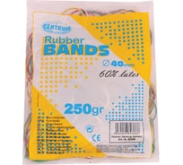 Банковские резинки CENTRUM 250 гр, цвет ассорти, диаметр 40 мм 82366