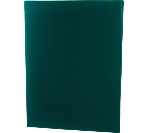 Папка LITE с прижимами А4 зеленый пластик 500 мкм NP1050G 1