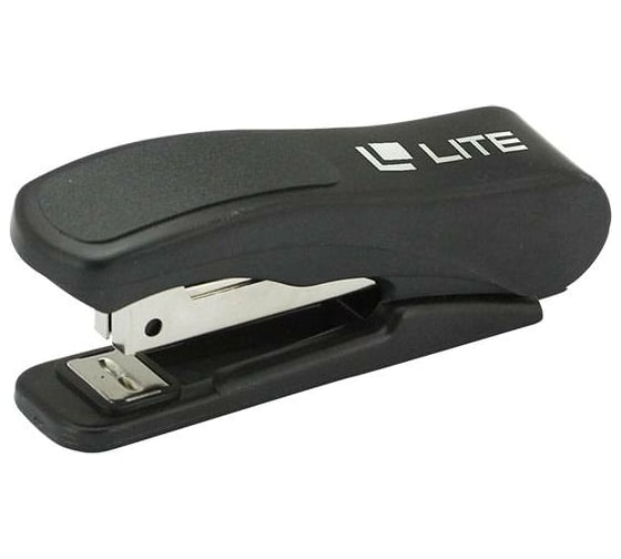 Эргономичный степлер LITE 12 листов № 10 пластик черный SLER-12K