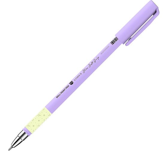 Масляная ручка LOREX Slim Soft Grip PASTEL 0,50 мм 24 шт в упаковке LXOPSSG-PS3