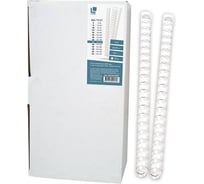 Пружина для переплета LITE 25 мм белый пластик А4 50 шт SPR-PLAS/25W