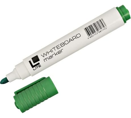 Маркер для белых досок LITE 3 мм зеленый круглый WRL01G