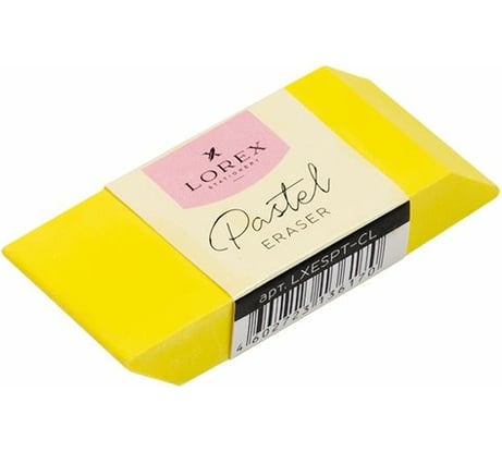Ластик LOREX PASTEL CONTOUR LOVE прямоугольный LXESPT-CL