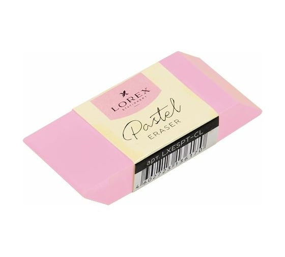 Ластик LOREX PASTEL CONTOUR LOVE прямоугольный LXESPT-CL