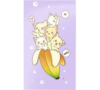 Блокнот Schoolformat KAWAII CATS А7 40 листов, клетка, скрепка, мелованный картон, глянцевая ламинация БЛ7-ККТ